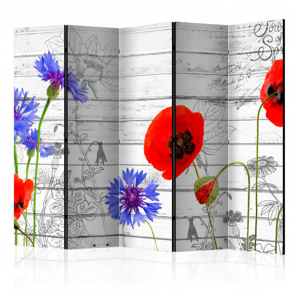 Paravan Wildflowers Ii [Room Dividers] 225 cm x 172 cm