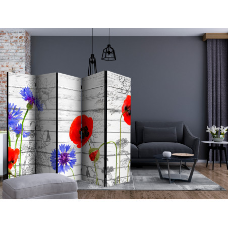 Paravan Wildflowers Ii [Room Dividers] 225 cm x 172 cm-01