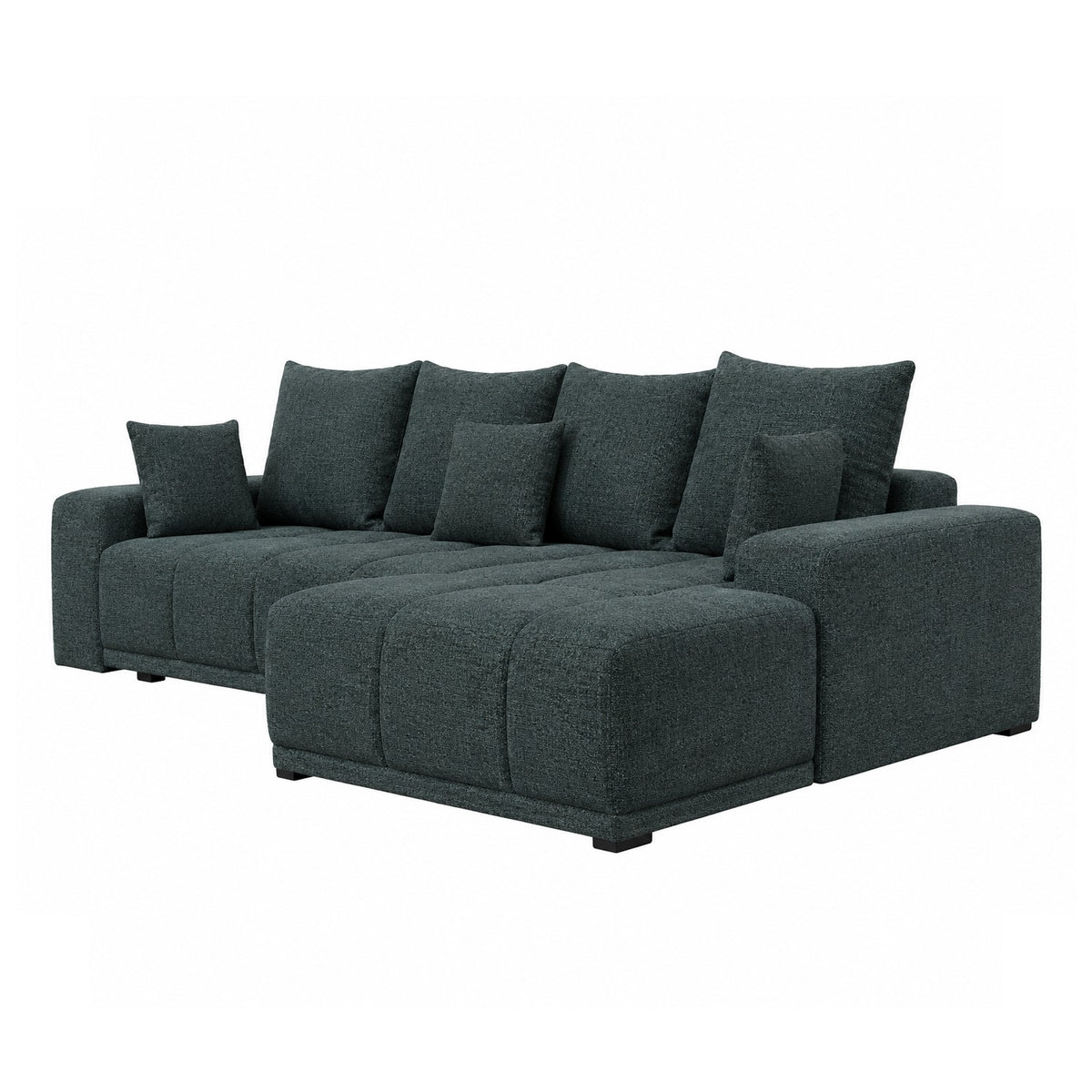 Coltar Cu Insula Dreapta Green, 5 Locuri, Lada Depozitare, ICON 79, 280 Cm