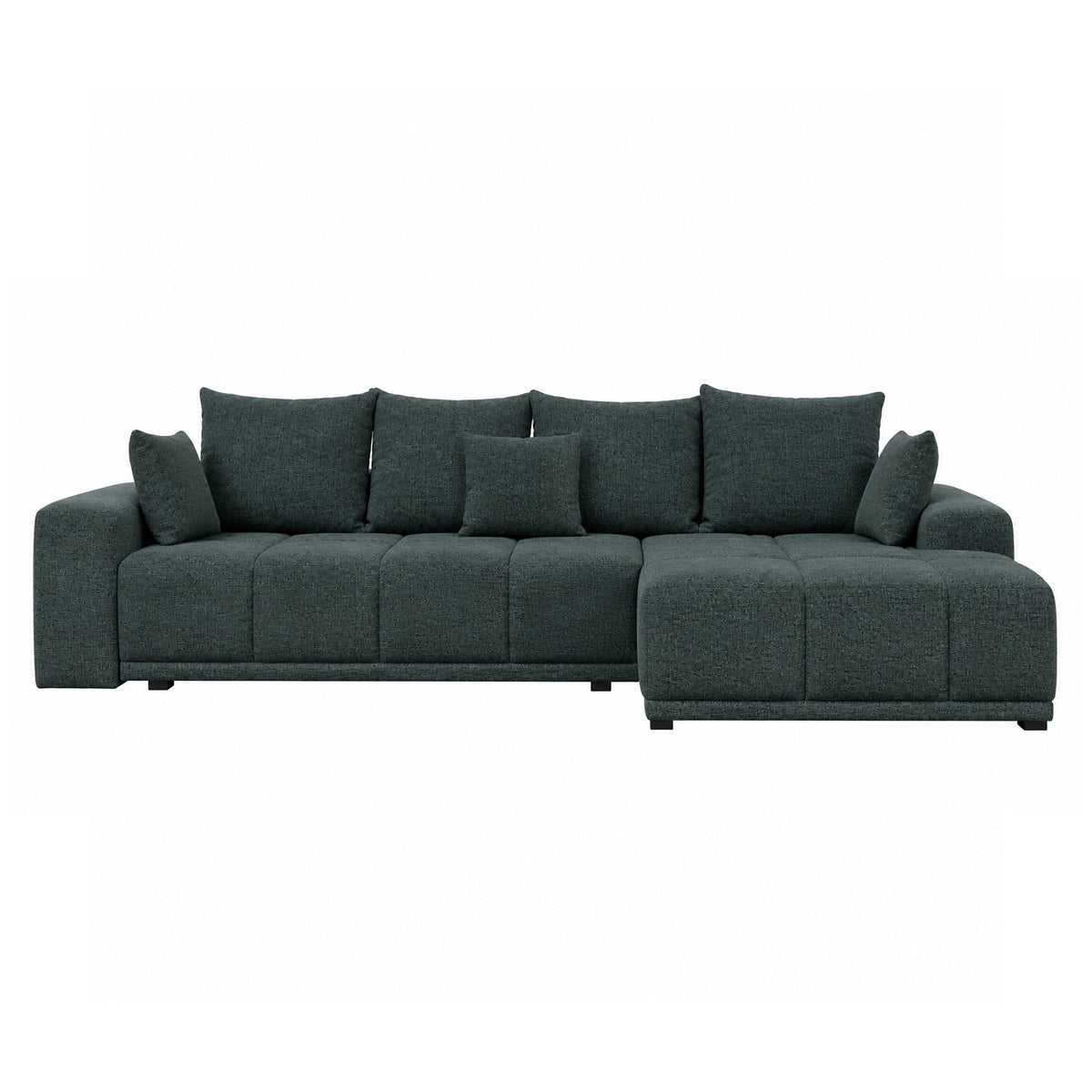Coltar Cu Insula Dreapta Green, 5 Locuri, Lada Depozitare, ICON 79, 280 Cm
