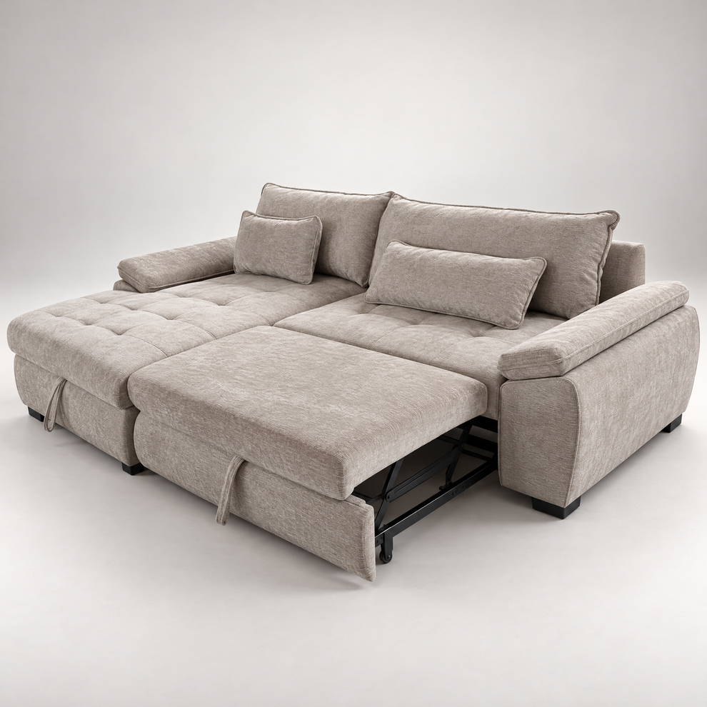 Coltar Extensibil Cordoba, 5 Locuri, Lada Depozitare, 300 Cm #studio