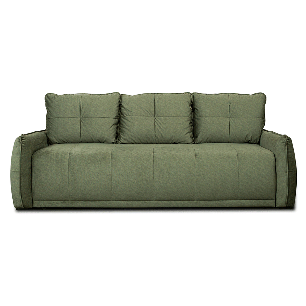 Canapea Extensibila Joy, 222 Cm verde cu lada