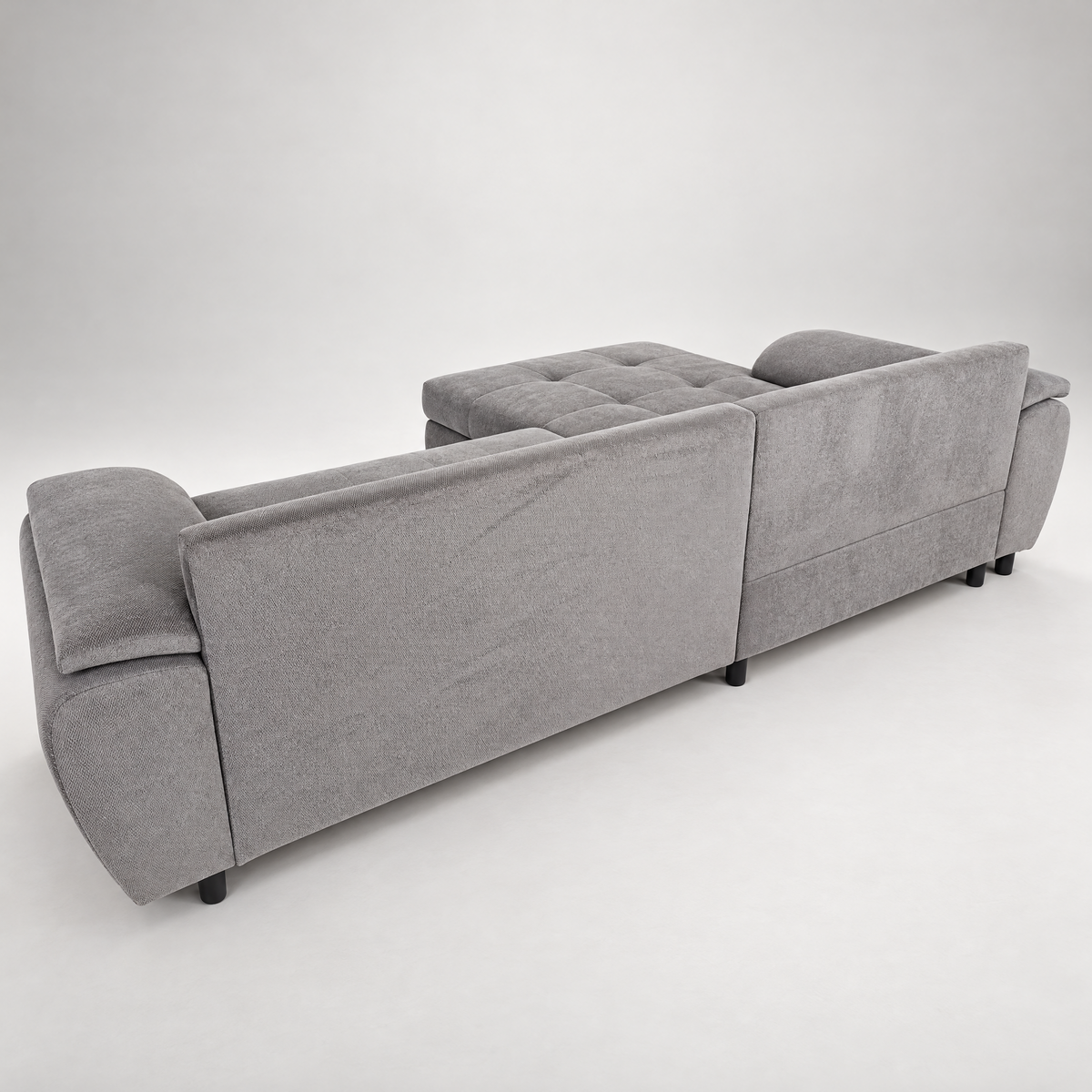 Coltar Extensibil Stanga Venus, 5 Locuri, Lada Depozitare, Gri,  290 Cm