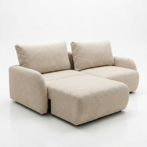 Canapea Extensibila Cu Lada Depozitare Rondo, Crem, 235 Cm