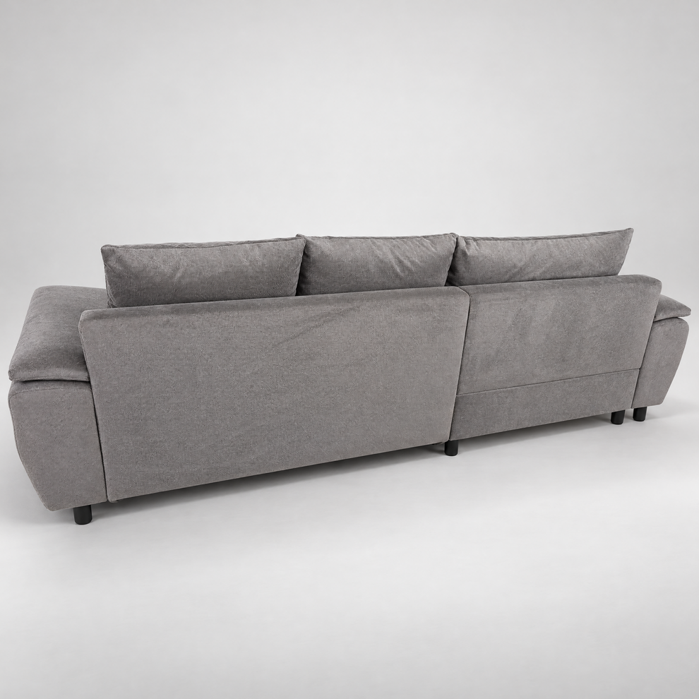 Coltar Extensibil Stanga Venus, 5 Locuri, Lada Depozitare, Gri,  290 Cm