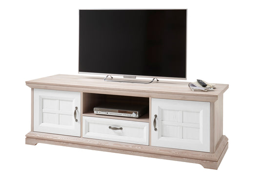 Comoda Tv Cu 2 Usi Si 1 Sertar Avenue, Stejar Si Anderson Pine, 177 Cm
