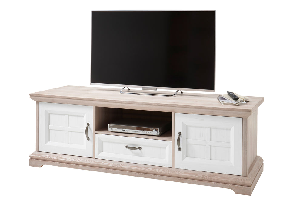 Comoda Tv Cu 2 Usi Si 1 Sertar Avenue, Stejar Si Anderson Pine, 177 Cm