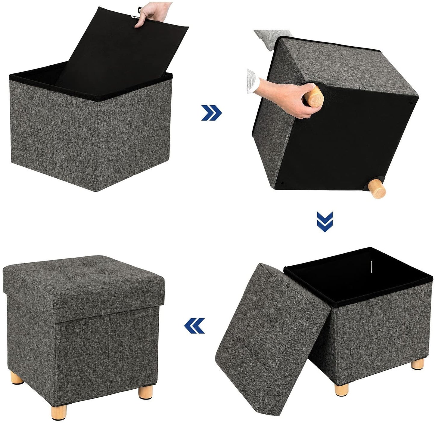 Taburet Pliant Dark Grey