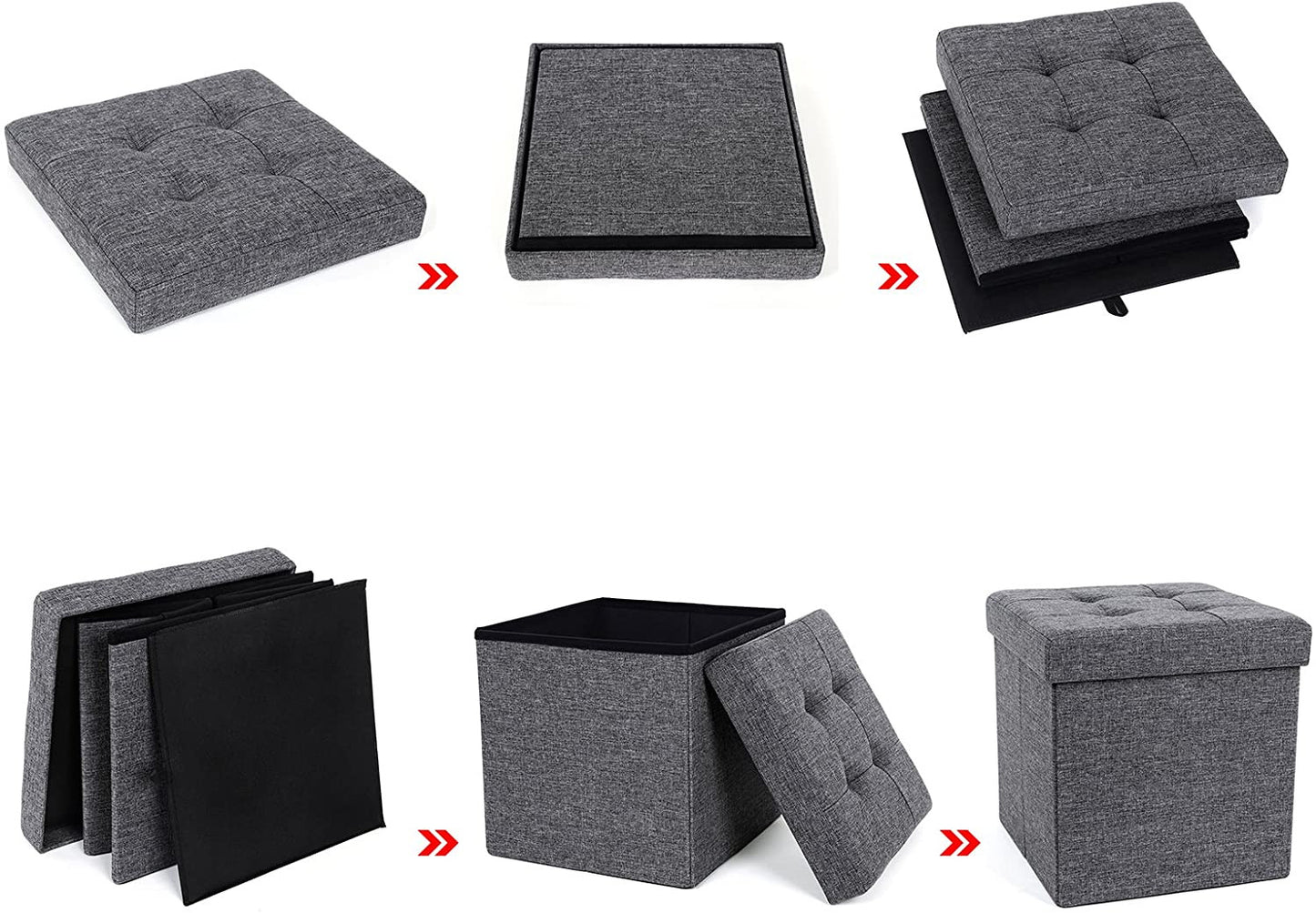 Taburet Pliant Dark Grey