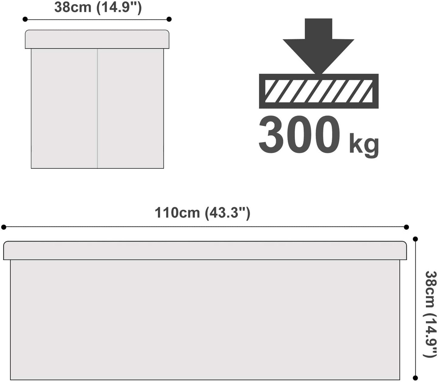 Taburet Pliant White