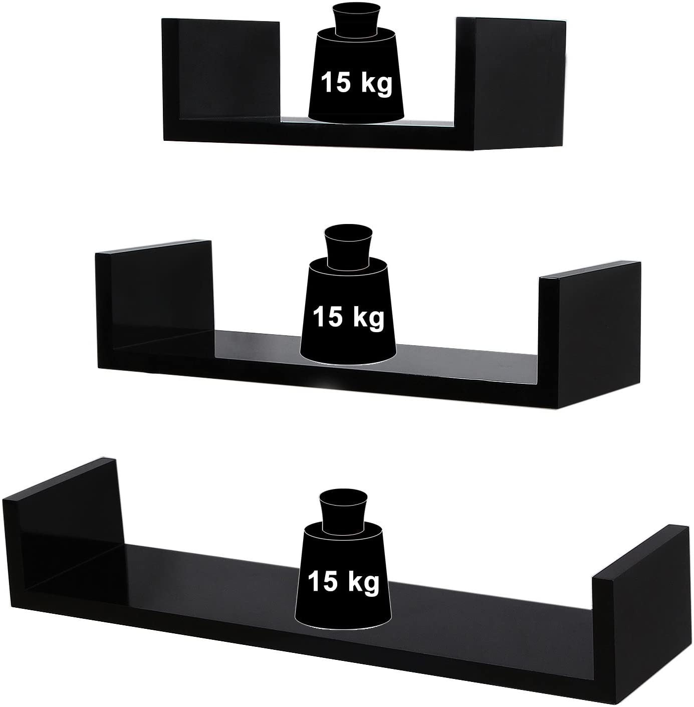 Raft De Perete Black