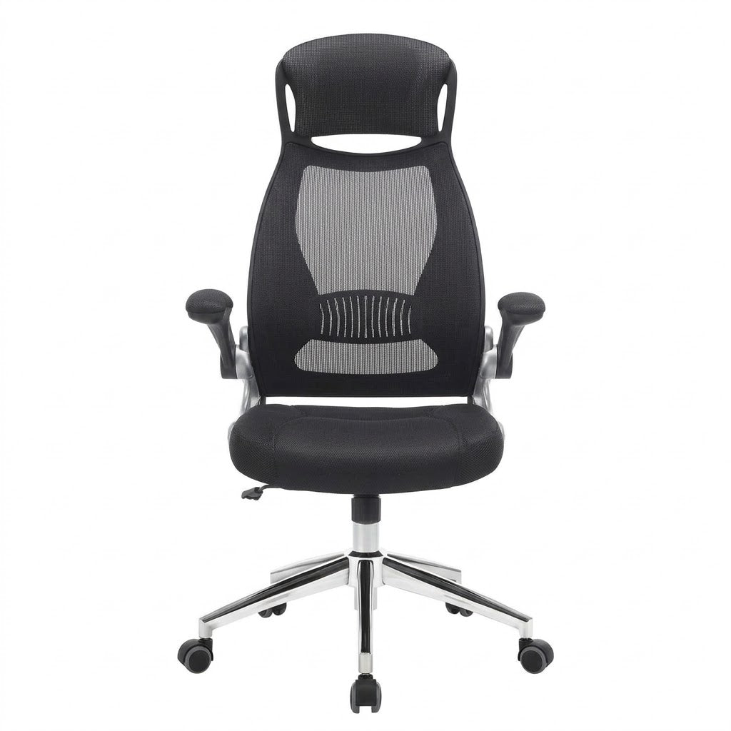 Scaun Birou Ergonomic Slim , Alb & Negru, 64 x 63 x 126.5 Cm