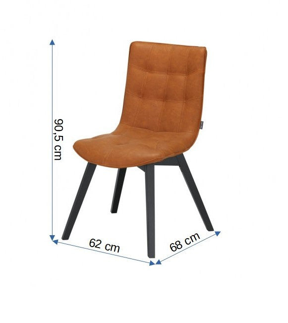 Scaun Reno Vintage Cognac, 61.5 Cm