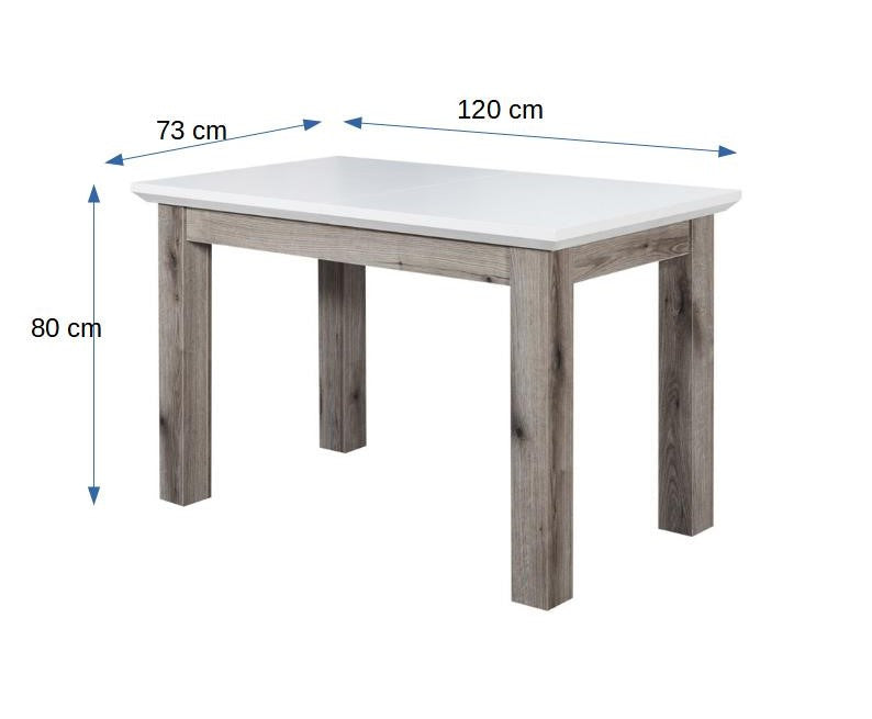 Masa Fiona, Extensibila, 120/160 x 75.6 x 78 Cm