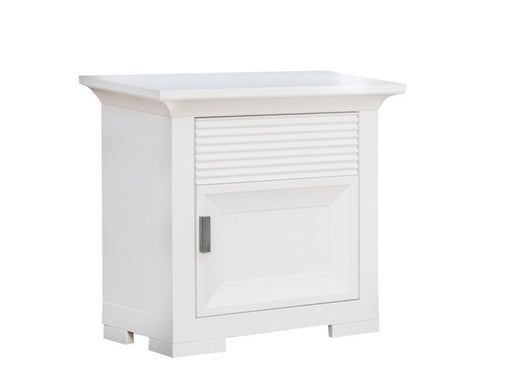 Noptiera Cu 1 Usa Si 1 Sertar Verona Bianco Alb, 59 Cm