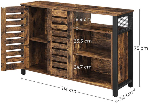 Dulap Depozitare Vintage, Maro, 110 x 33 x 75 cm