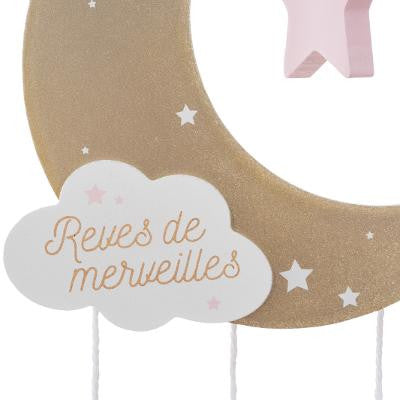 Decoratiune Agatatoare Pink Moon