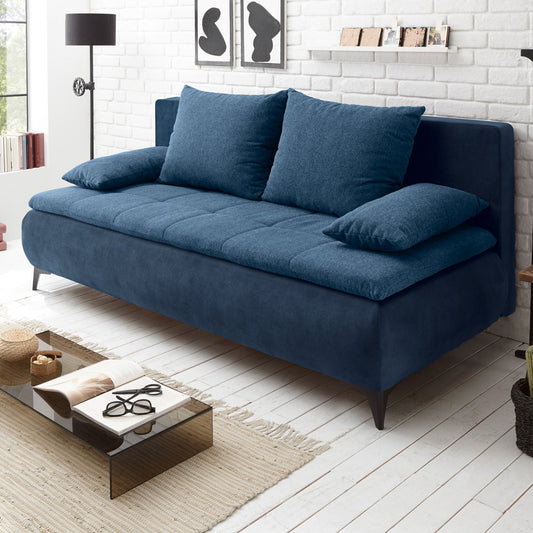 Canapea Extensibila Zita, Albastru, 202 x 94 x 104 cm
