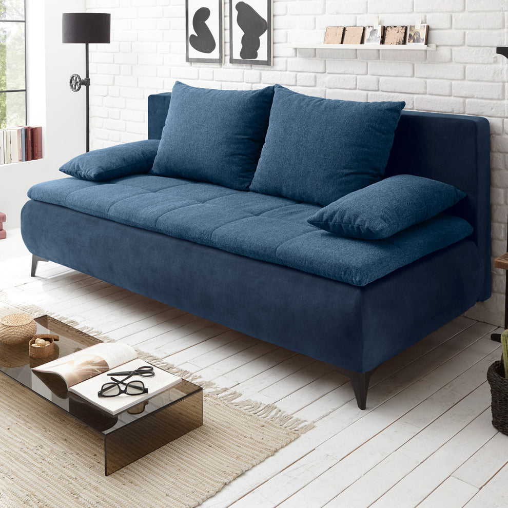 Canapea Extensibila Zita, Albastru, 202 x 94 x 104 cm