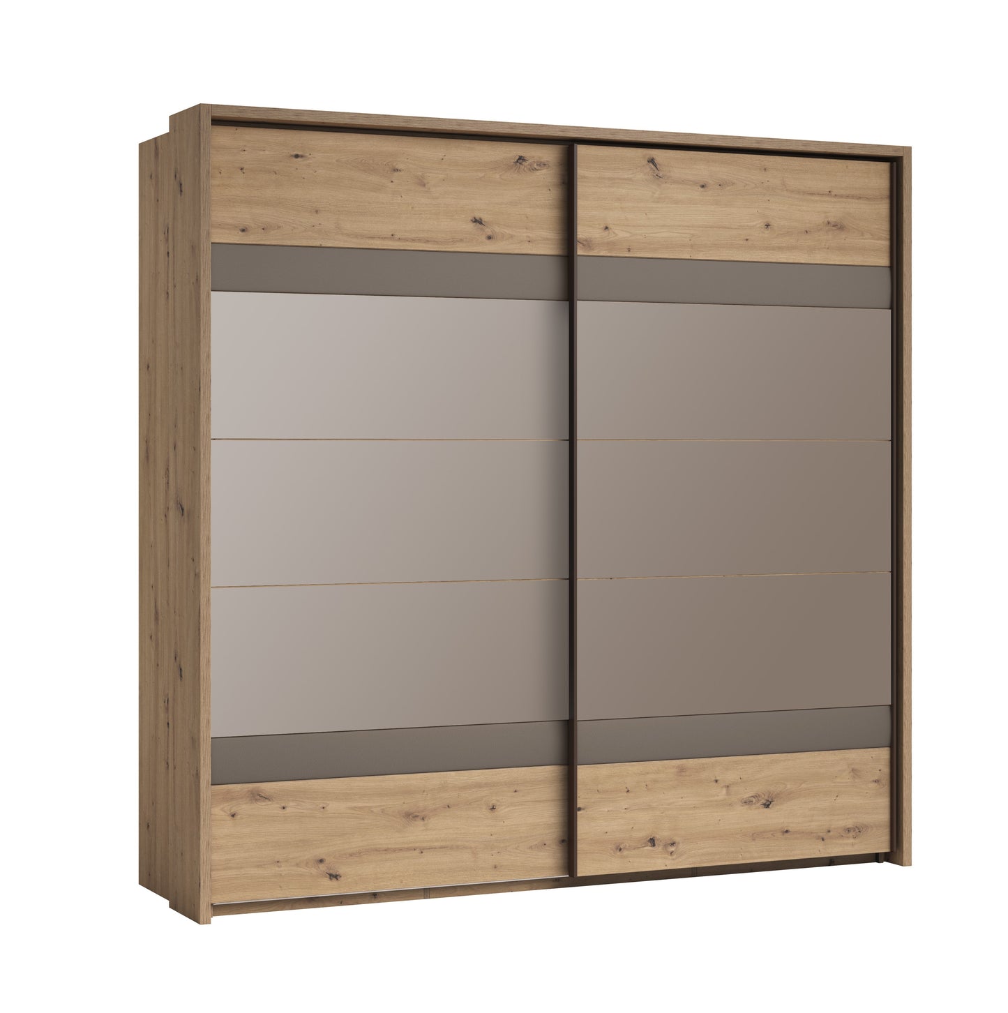 Dulap Cu Rama Prestige Stejar Natur, 225.1 Cm