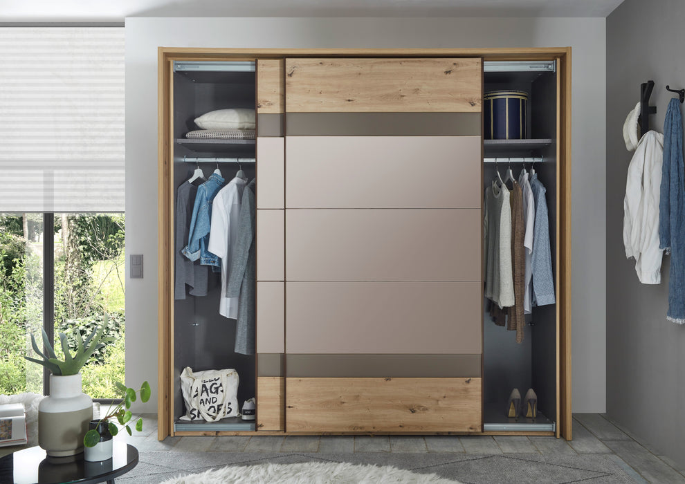Dulap Cu Rama Prestige Stejar Natur, 225.1 Cm