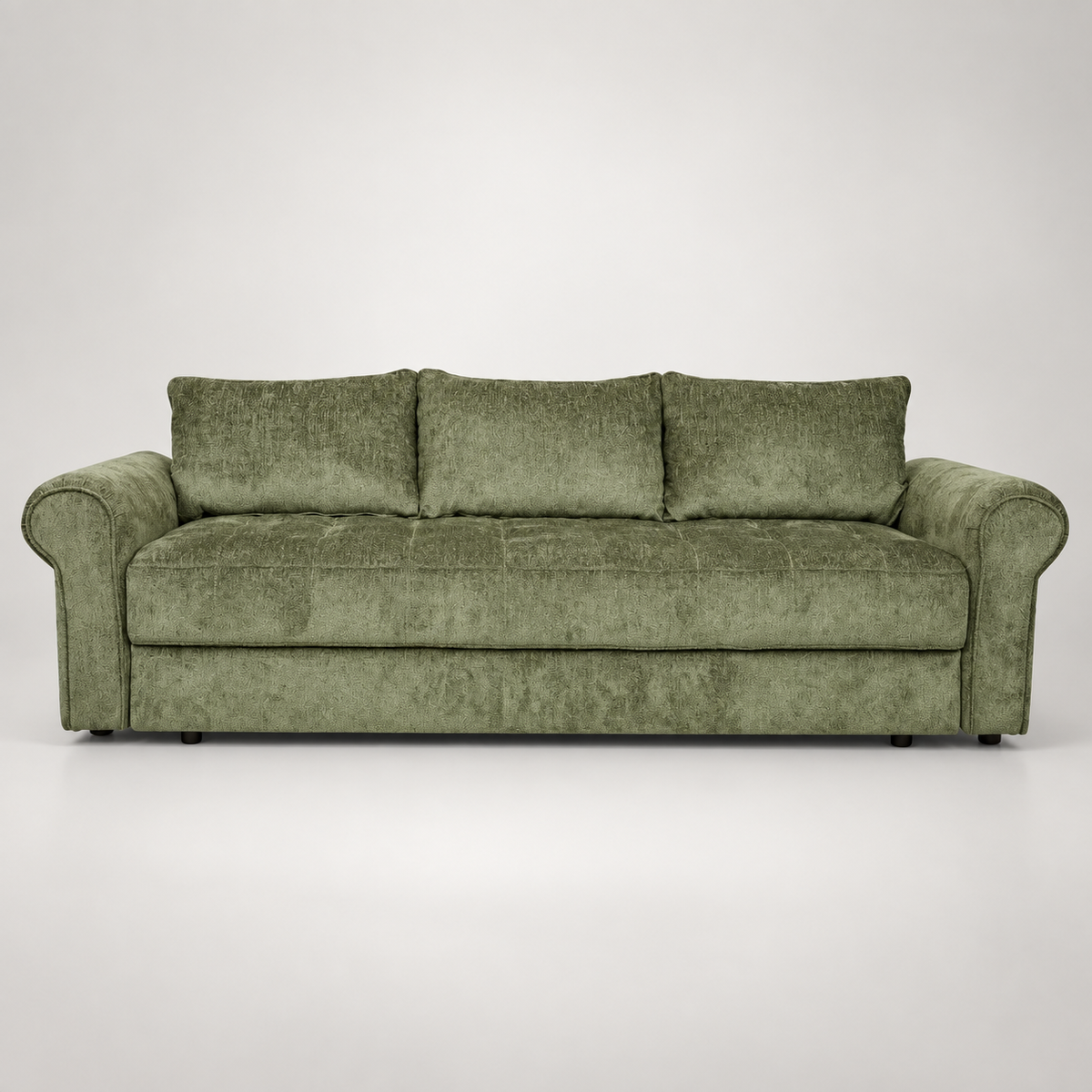 Canapea Extensibila Venezia, 3 Locuri, Lada Depozitare, Tapiterie Verde, 244 Cm #studio