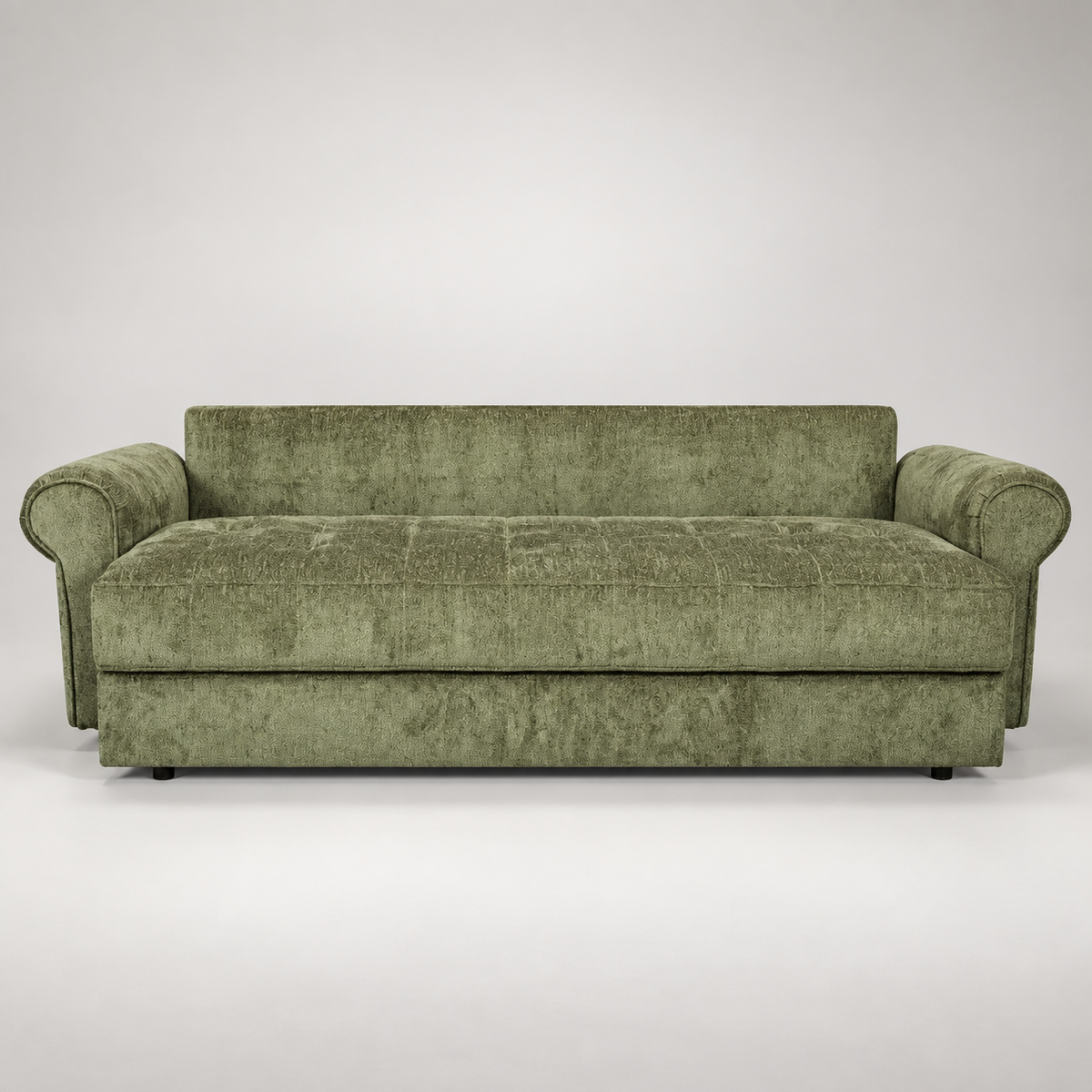 Canapea Extensibila Venezia, 3 Locuri, Lada Depozitare, Tapiterie Verde, 244 Cm