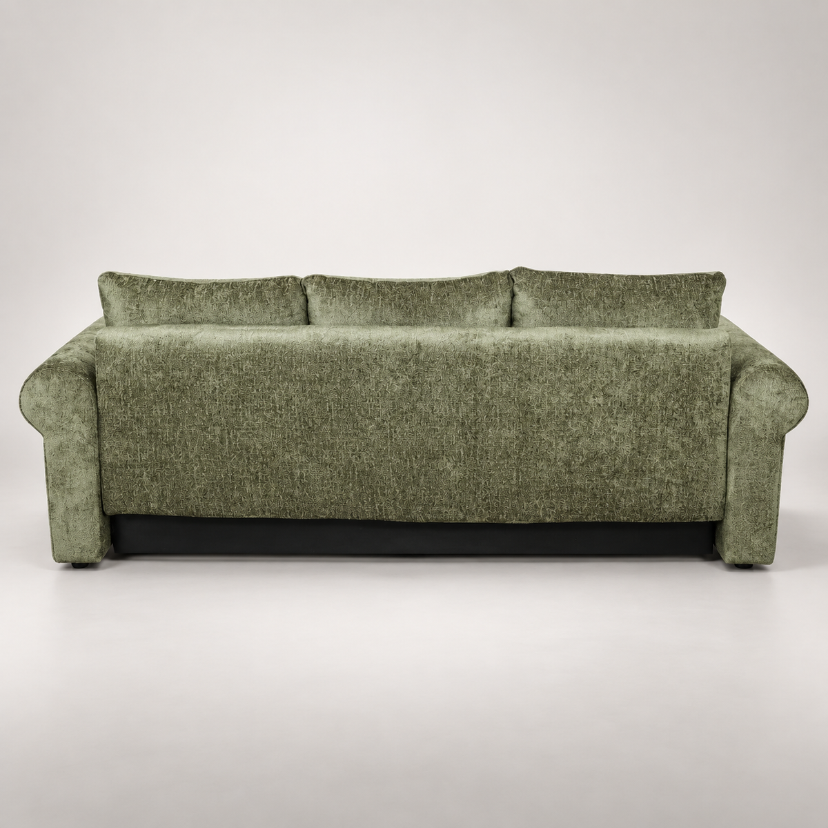 Canapea Extensibila Venezia, 3 Locuri, Lada Depozitare, Tapiterie Verde, 244 Cm