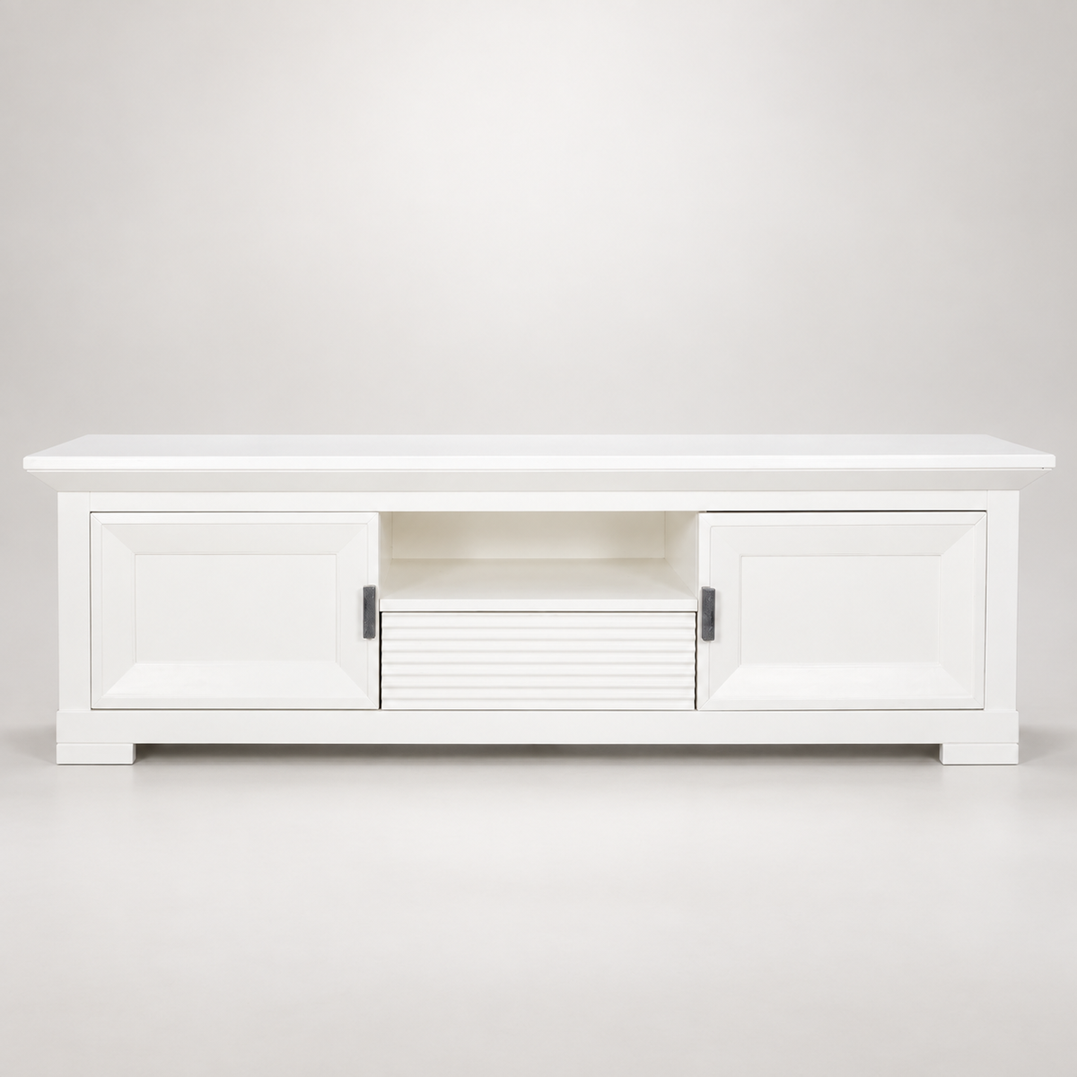 Comoda Tv Cu 2 Usi Si 1 Sertar Verona Bianco Alb, 154 Cm #studio