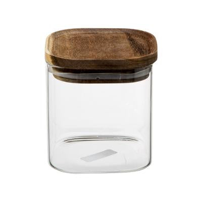 Borcan Cu Capac Wood 0,6L