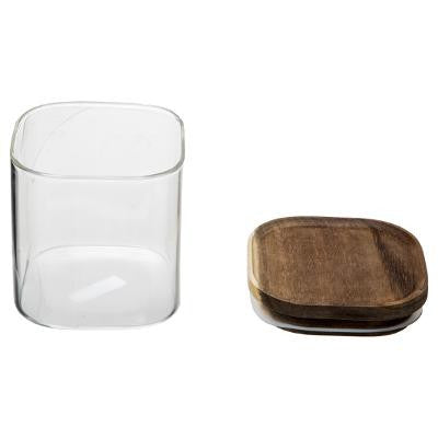 Borcan Cu Capac Wood 0,6L