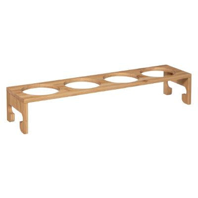 Set 4 Borcane Cu Suport Bamboo