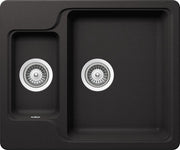 Chiuveta bucatarie Schock Manhattan N-150 Cristalite Nero, granit, reversibila, montare pe blat 78 x 50 cm