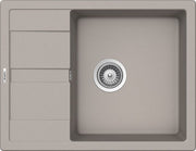 Chiuveta bucatarie Schock Ronda D-100L Cristalite Concrete, granit, reversibila, montare pe blat 65 x 50 cm