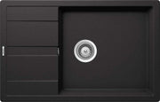 Chiuveta bucatarie Schock Ronda D-100XL Cristalite Nero, granit, reversibila, montare pe blat 78 x 50 cm