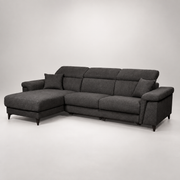 Coltar Extensibil Cu Insula Sorrento, Interschimbabil Stanga/Dreapta, 290 Cm gri inchis cu lada #variant:gri-inchis #variant:cu-lada #studio
