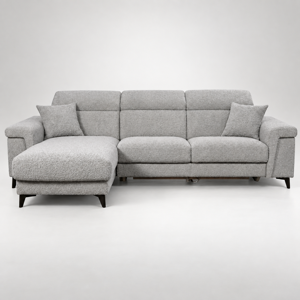 coltar-extensibil-cu-insula-sorrento-interschimbabil-stanga-dreapta-290-cm gri cu lada   #studio