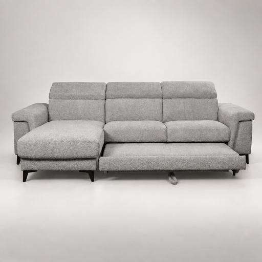 coltar-extensibil-cu-insula-sorrento-interschimbabil-stanga-dreapta-290-cm gri cu lada   #studio