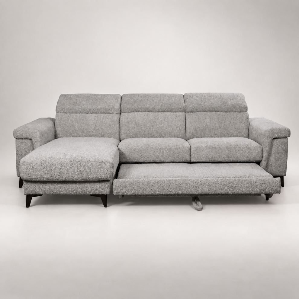 coltar-extensibil-cu-insula-sorrento-interschimbabil-stanga-dreapta-290-cm gri cu lada   #studio