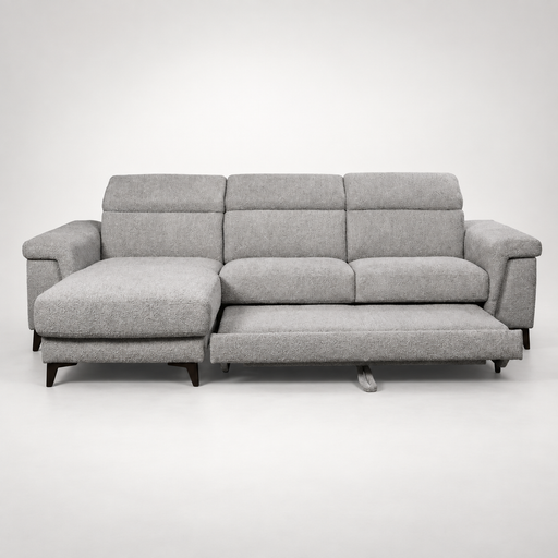 coltar-extensibil-cu-insula-sorrento-interschimbabil-stanga-dreapta-290-cm gri cu lada   #studio