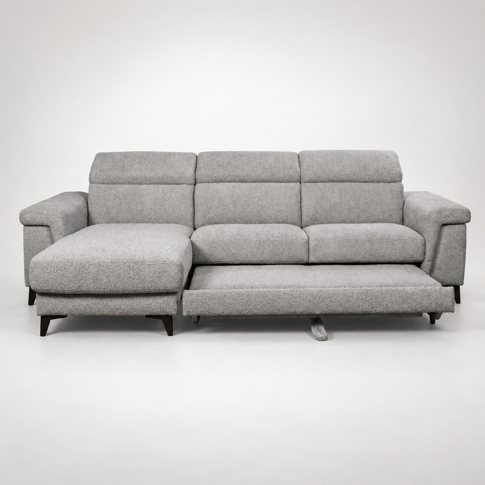 coltar-extensibil-cu-insula-sorrento-interschimbabil-stanga-dreapta-290-cm gri cu lada   #studio