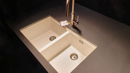 Chiuveta bucatarie Schock Greenwich N-200 Cristadur Polaris, granit, montare pe/sub blat 75 x 45.5 cm