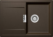 Chiuveta bucatarie Schock Mono D-100 Cristadur Bronze, granit, reversibila, montare pe blat 76.5 x 51 cm