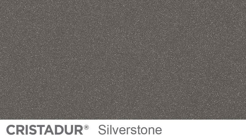 Chiuveta bucatarie Schock Mono D-100 Cristadur Silverstone, granit, reversibila, montare pe blat 76.5 x 51 cm