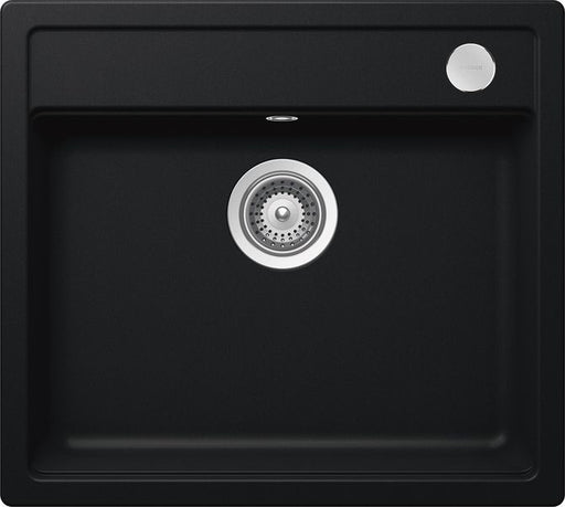 Chiuveta bucatarie Schock Mono N-100 Cristadur Puro cu sifon automat, granit, montare pe blat 57 x 51 cm