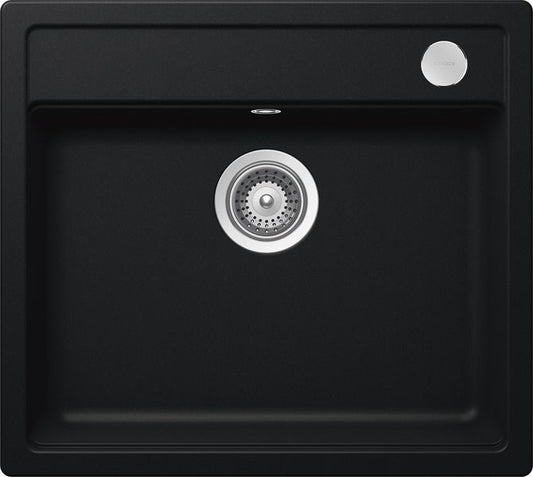 Chiuveta bucatarie Schock Mono N-100 Cristadur Puro cu sifon automat, granit, montare pe blat 57 x 51 cm
