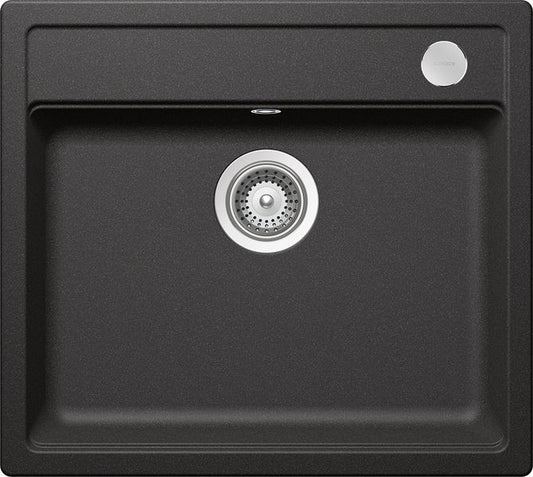 Chiuveta bucatarie Schock Mono N-100 Cristadur Stone cu sifon automat, granit, montare pe blat 57 x 51 cm