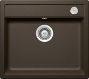 Chiuveta bucatarie Schock Mono N-100 Cristadur Bronze cu sifon automat, granit, montare pe blat 57 x 51 cm