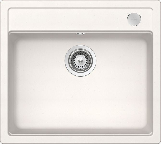 Chiuveta bucatarie Schock Mono N-100 Cristadur Polaris cu sifon automat, granit, montare pe blat 57 x 51 cm