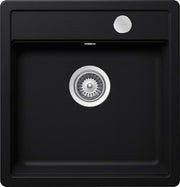 Chiuveta bucatarie Schock Mono N-100S Cristadur Puro cu sifon automat, granit, montare pe blat 49 x 51 cm